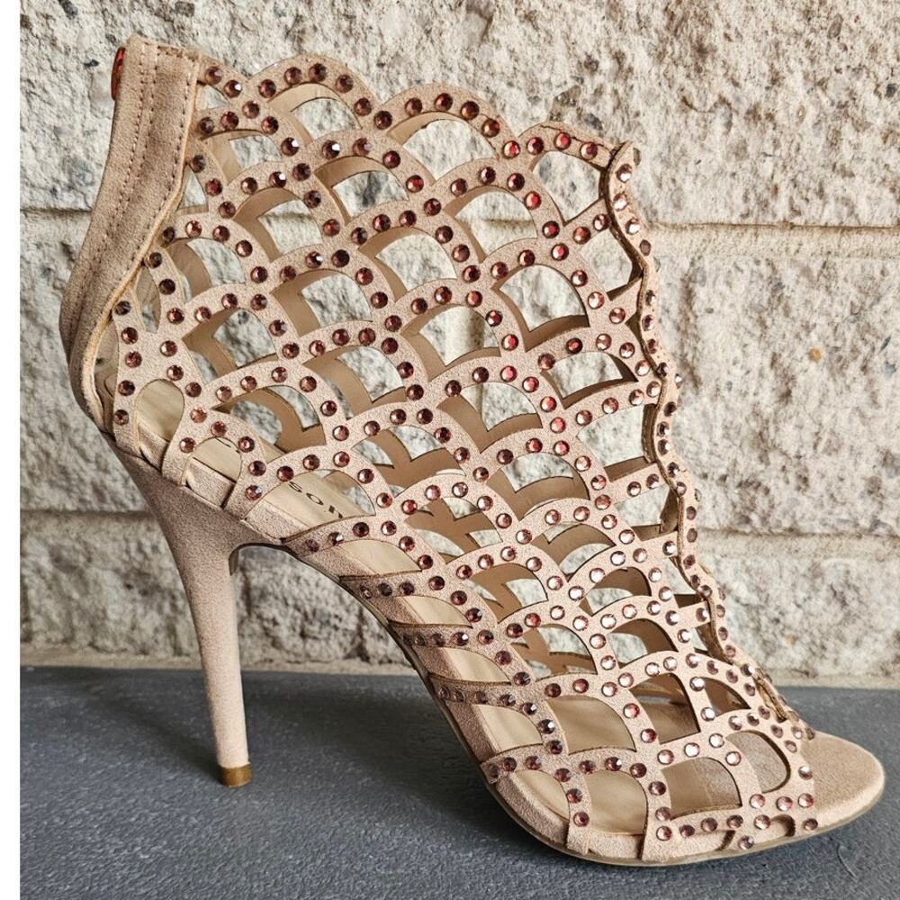 ZiGisoho Women's Duran Heeled Sandals, Sparkly Stilettos/Heels, NWOT, Sz 8 - Picture 2 of 7